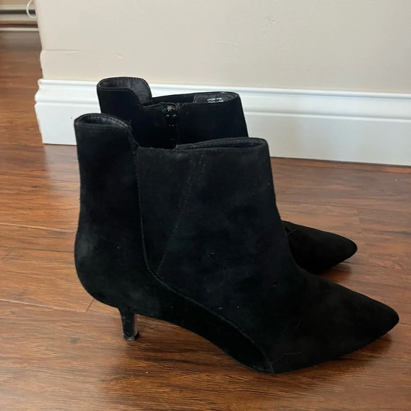 Corsets Como Italian made Black Suede Sexy Booties- Size 8.5 - Picture 1 of 9